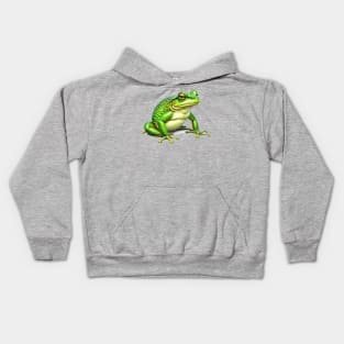 This Grumpy Frog is Giving You the Side-eye Kids Hoodie